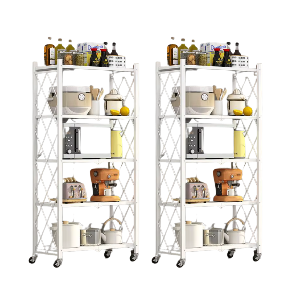 Llévate 2 y Pagá 1  - Estantería Inoxidable Con Pisos Multifuncional Plegable