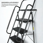 Escalera Evolut 100% Antideslizante + Bolsa de Herramientas 3 en 1